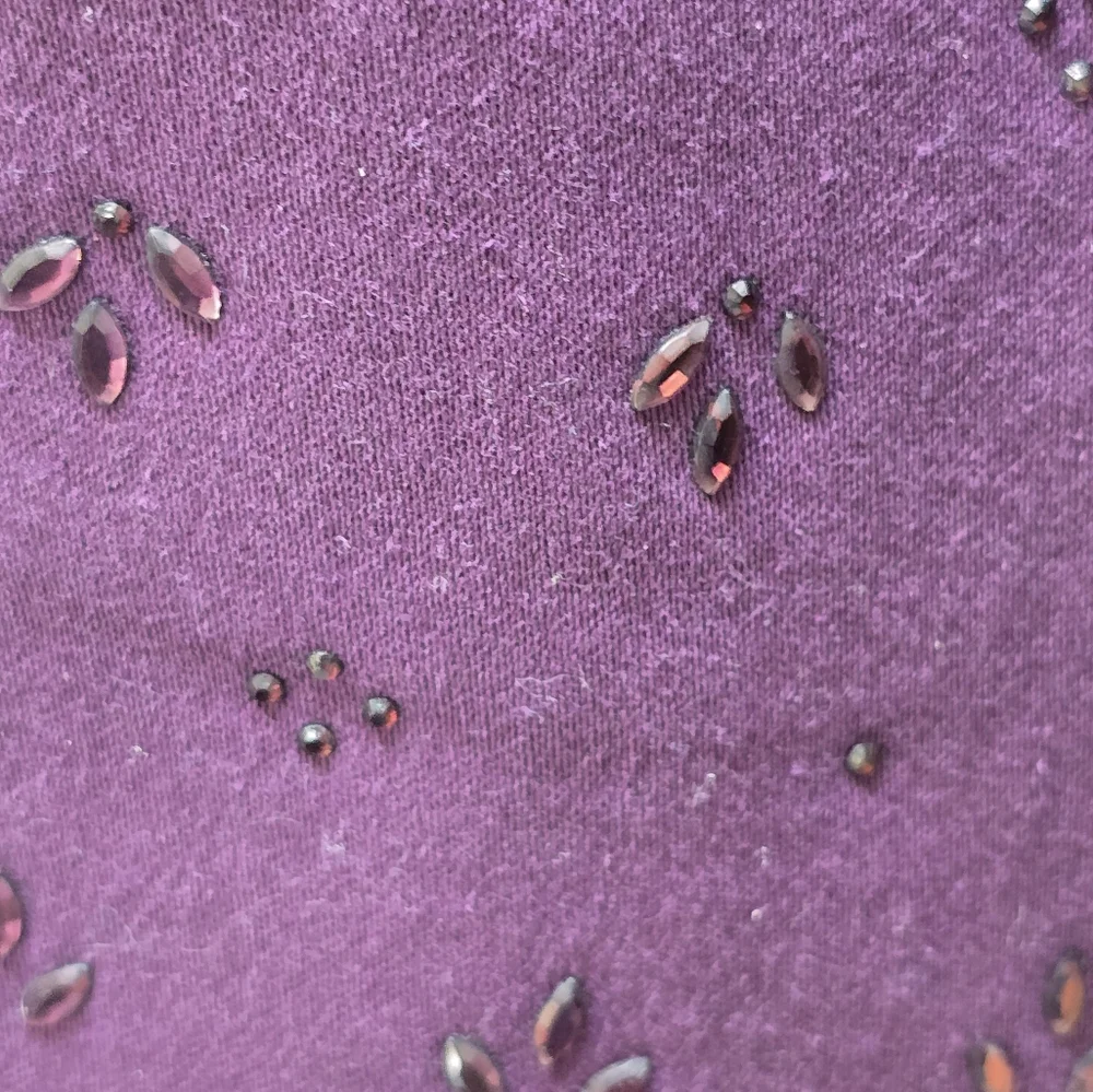 DIANE GILMAN BEADED JEANS DG2  PURPLE - Picture 3 of 5